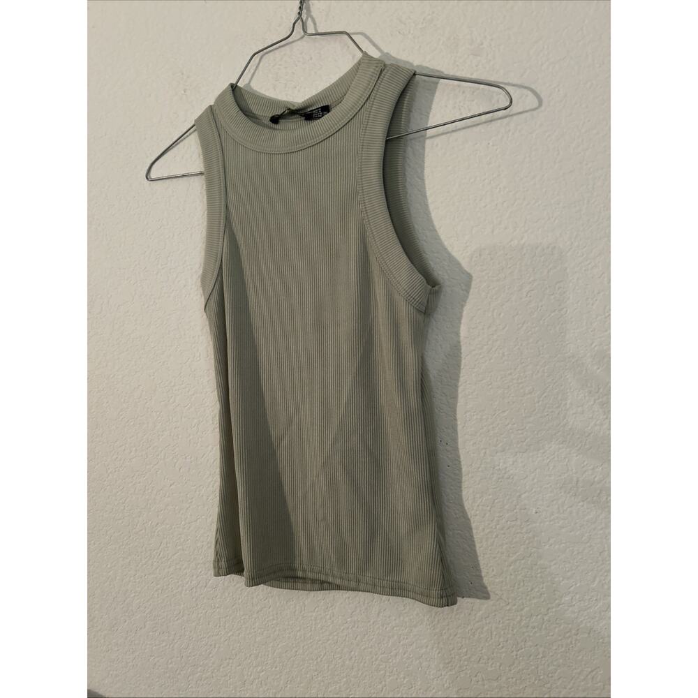 Women’s Size 4 Tank Top Green Boohoo New